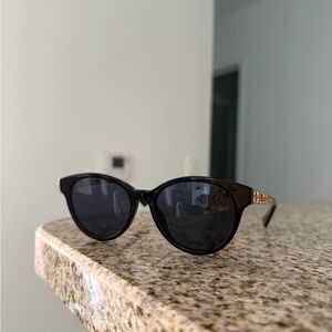Christian Dior Black & Gold Cat-Eye Sunglasses (Model: Diorama7)
